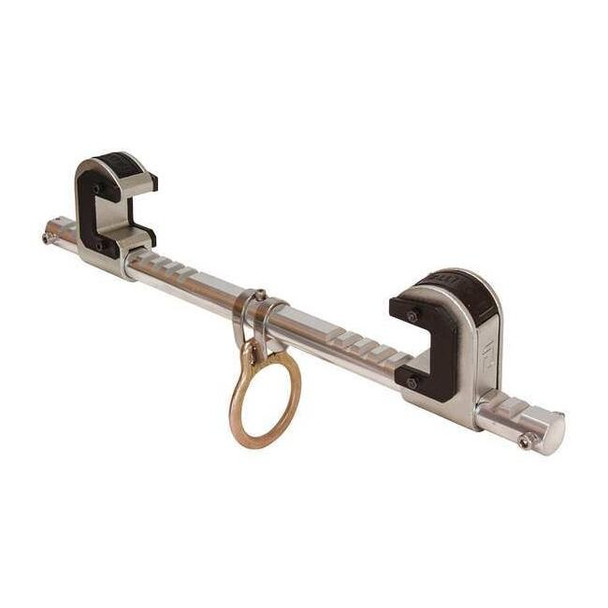 Beam Anchor, 18 in Length, 425 lb Weigth Capacity, Aluminum, Steel Anchor