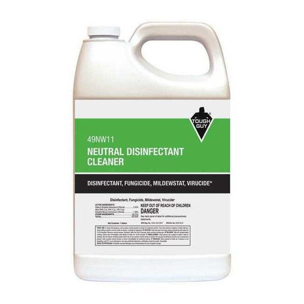 Tough Guy Cleaner and Disinfectant, 1 gal. Bottle, Lemon 49NW11