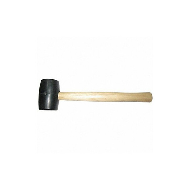 Westward Rubber Mallet,Hickory,8 Oz 6DWL1