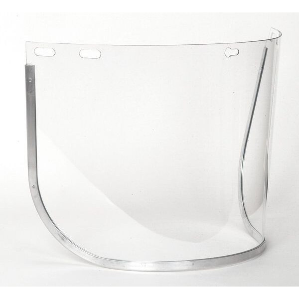 Condor Face Shield Visor, Clear Visor, 8" Height, Uncoated Lens, Clear 2AUB8