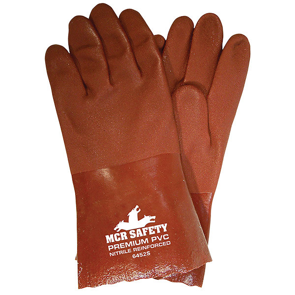 MCR Safety® Premium Grade Supported PVC Gloves, Double Dipped