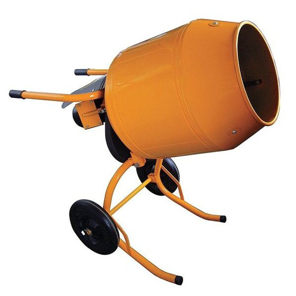 Westward Wheelbarrow Mixer,4-3/4 Cu. Ft.,3/4HP 10N694