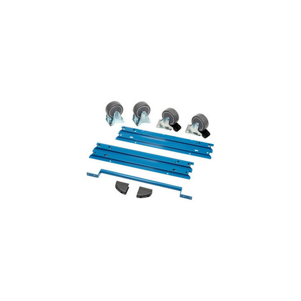 Global Industrial Handle and Wheel Kit for Modular Drawer Cabinet Blue 30""W x 2