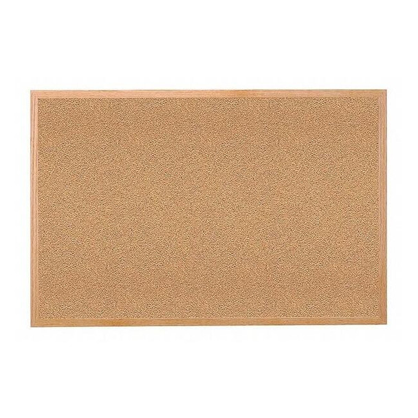 Ghent Cork Bulletin Board 60x48", Wood Frame WK45