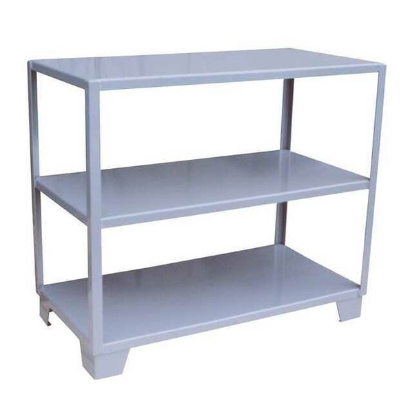 Jamco Metal Shelving Unit, 18"D x 48"W x 45"H, 3 Shelves, Steel WL148GP