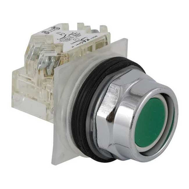 Schneider Electric Push Button Operator, 30 mm, 1NO, Green 9001KR2GH5