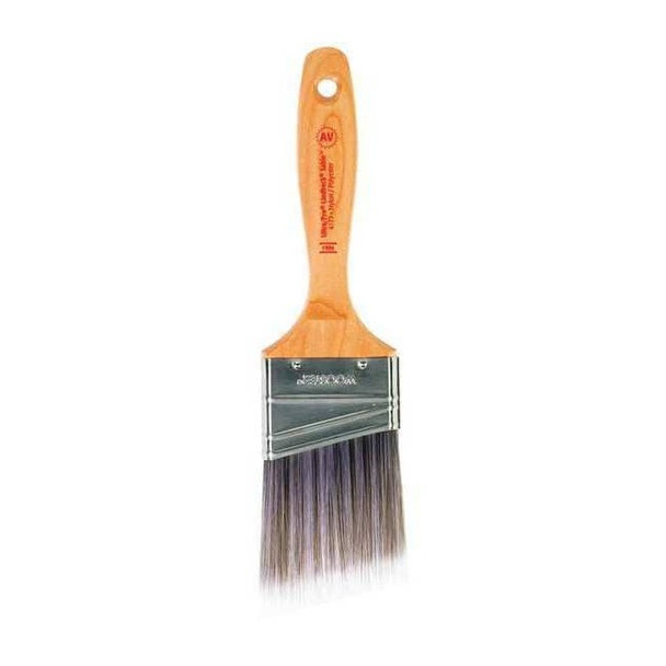 2-1/2" Angle Sash Firm, Nylon/Polyester Bristle, Paint Brush, Wood Handle