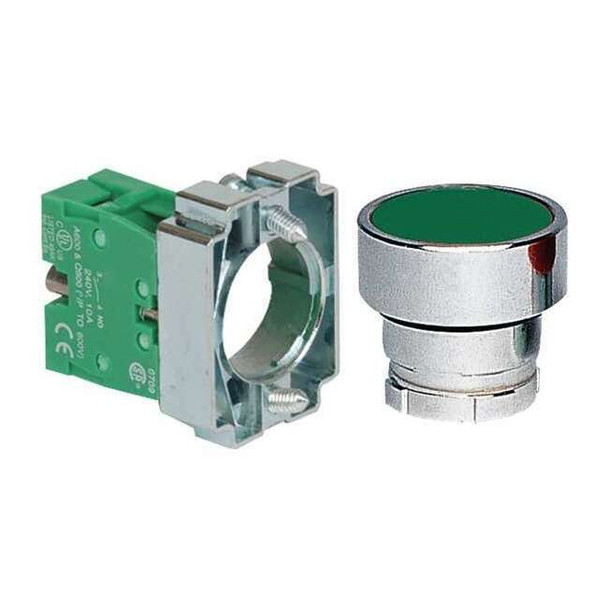 Dayton Push Button Operator, 22 mm, 1NO, Green 30G228