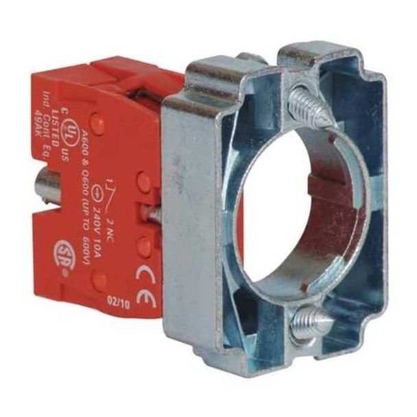 Dayton Contact Block,Mounting Base,22Mm,1NC 30G081