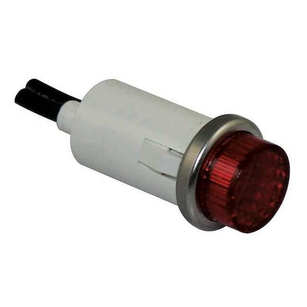 Dayton Raised Indicator Light,Red,120V  22NY47