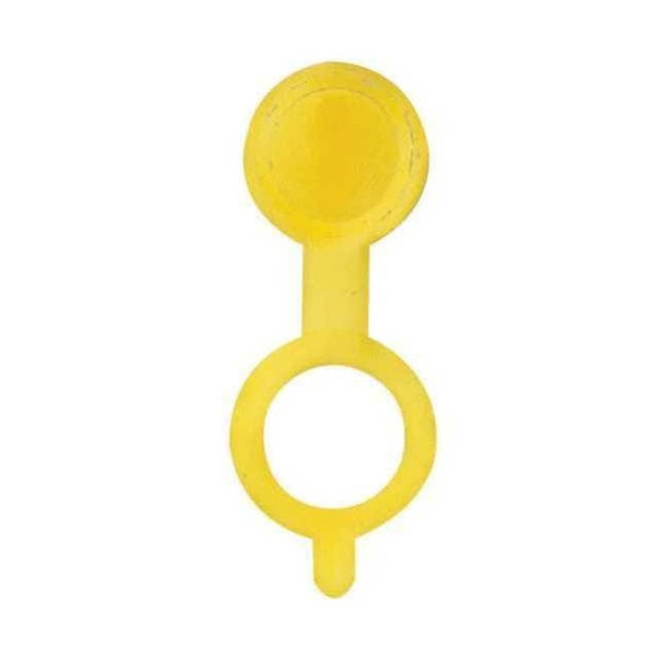 Westward Fitting Cap, 90 Deg., PP, 55/64"L, Yllw, PK10 52NZ20