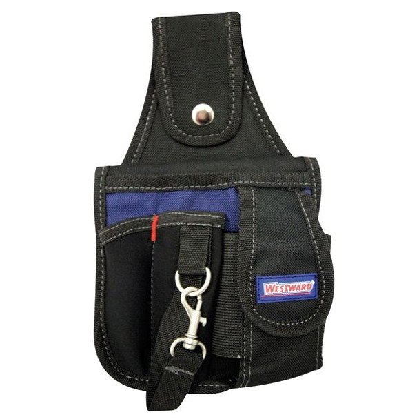 Westward Tool Pouch, Tool Pouch, Black, Polyester, 4 Pockets 5MZN0