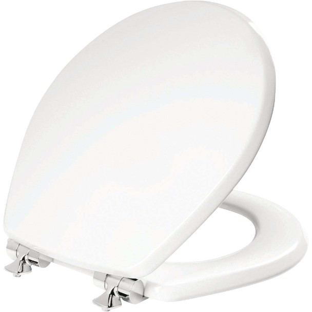 Mayfair Wht Round Chrm Hnge Seat 26CHSLA000