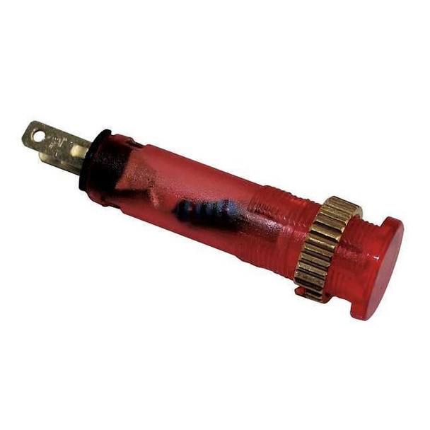 Dayton Flush Indicator Light,8mm,120V,Red 22NY78