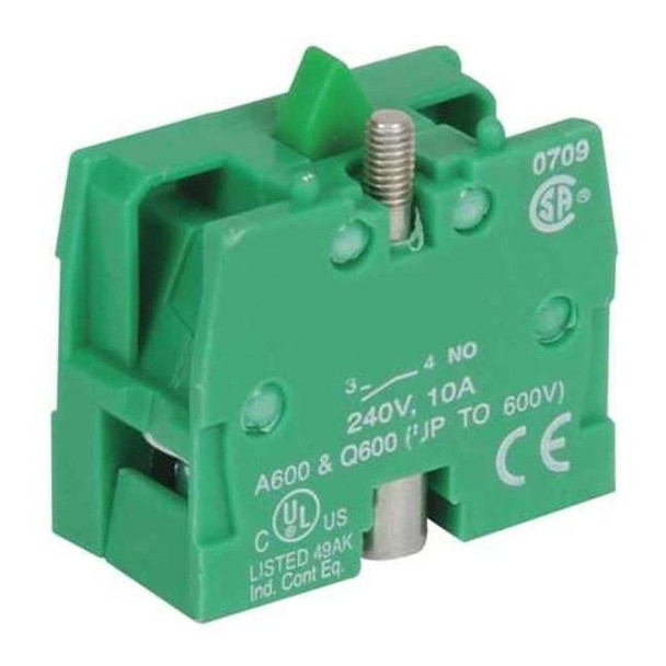 Dayton Contact Block,Mounting Base,22Mm,1NO 30G075