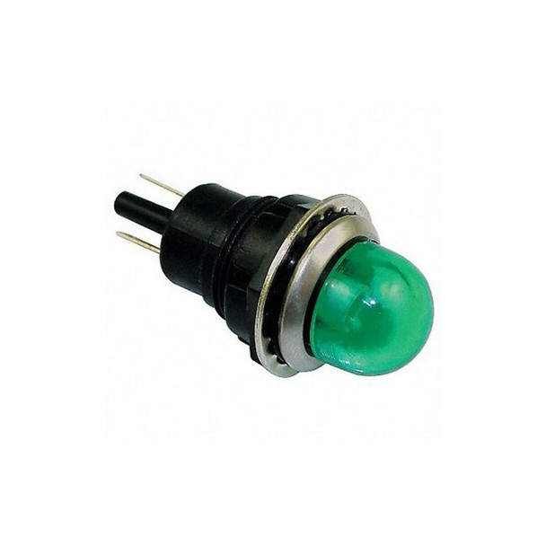 Dayton Raised Indicator Light,Green,120V 22NY61