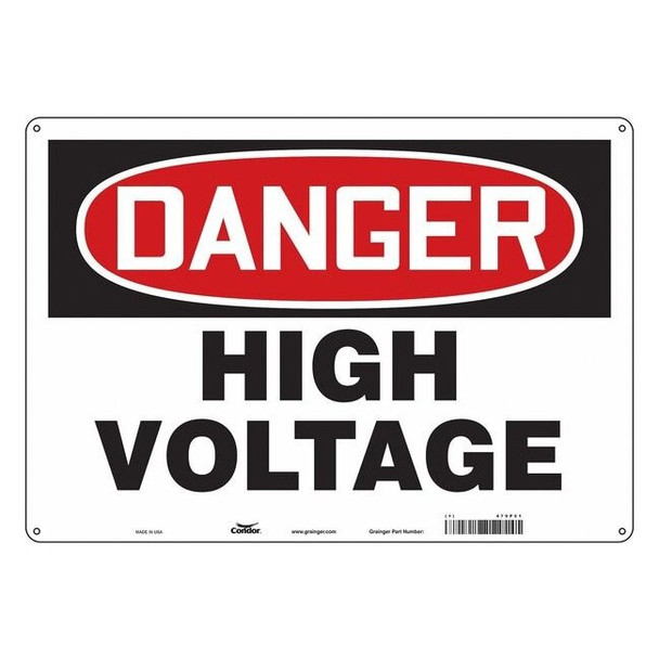 Condor Safety Sign,20" Wx14" H,0.032" Thickness, 479P51 479P51