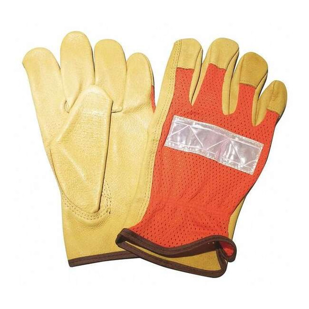 Condor Gloves,Hi-Vis Orange,2XL,Slip-On,PR 48WU13