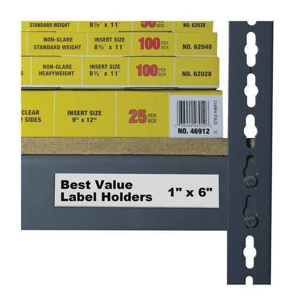 C-Line Products Label Holder,Self Adhesive,1"L,PK50 87627