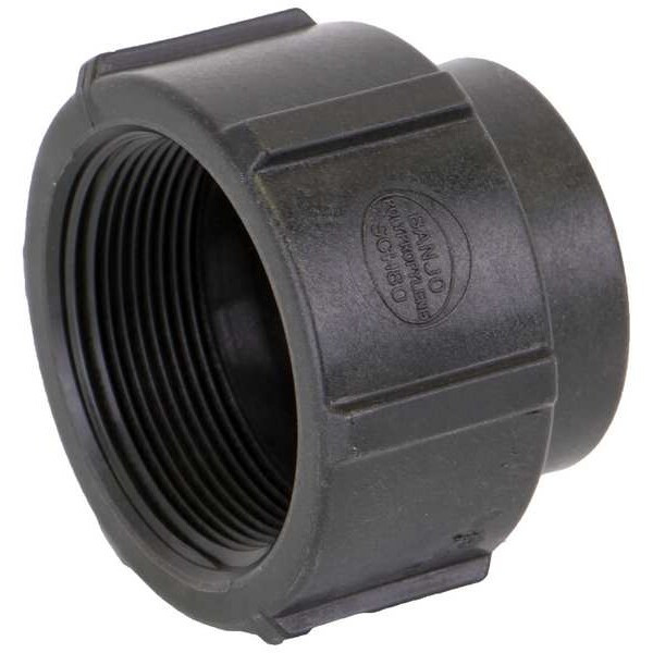 Reducing Coupling, Polypropylene, 2" x 1-1/4", Schedule 80, 300 psi Max Pressure