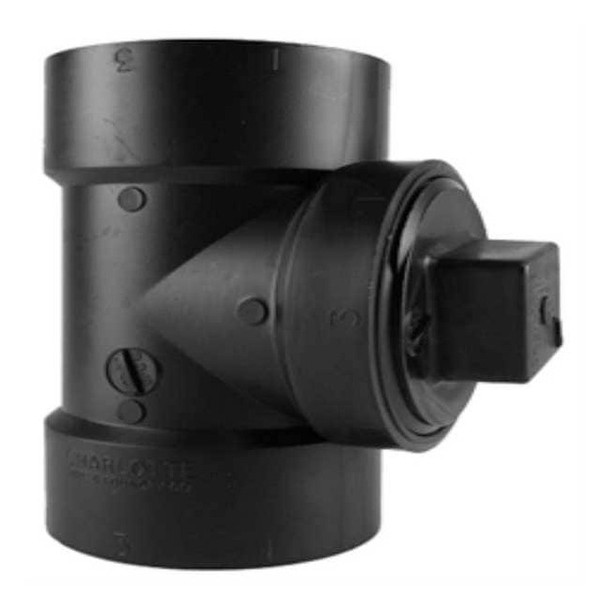 Manufacturer Varies Cleanout Tee w/Plug,2 In FNPT x Hub 1WJG5