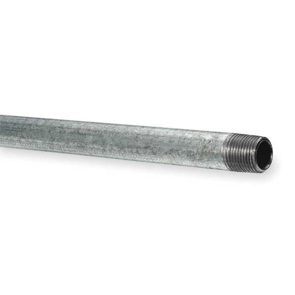 1-1/4" MNPT x 2 ft. Galvanized Carbon Steel Pipe Nipple Sch 40