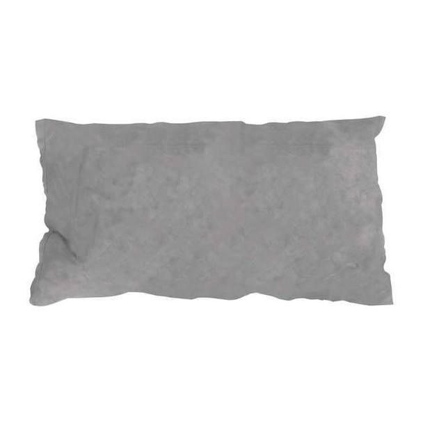 Condor Sorbent Pillow, 18 gal, 8 1/2 in x 17 in, Universal, Gray, 10 PK 35ZR14
