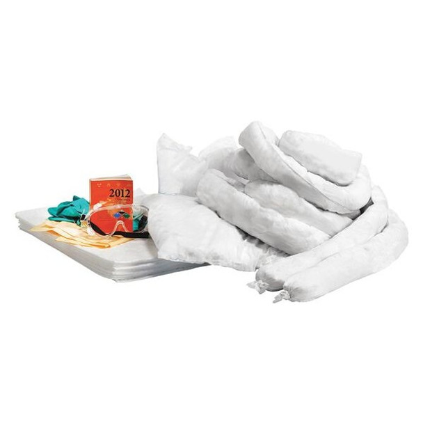 Spill Kit Refill, 14 gal Volume Absorbed per Kit, 20 gal Capacity, Refill
