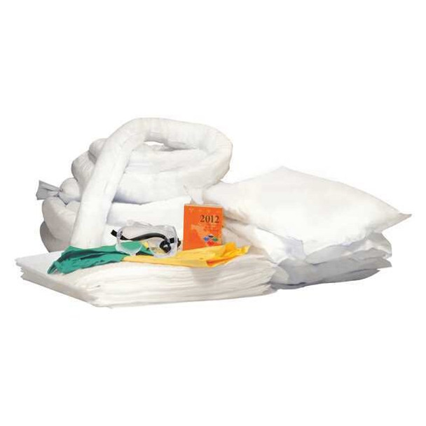 Spill Kit Refill, 29 gal Volume Absorbed per Kit, 30 gal Capacity, Refill