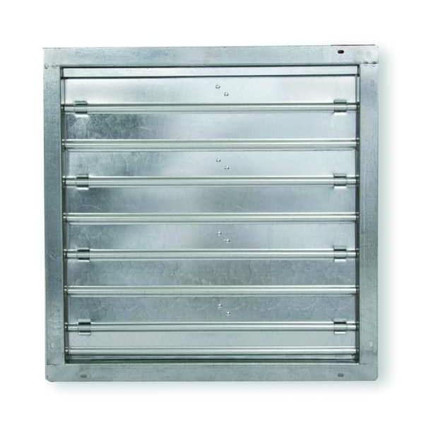 Dayton Mtrzd Damper,For Fan Dia. 48",100-240V 3C731