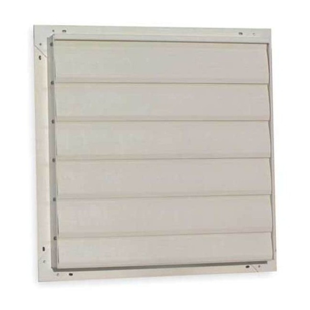 Dayton Fan Shutter,12 In,Beige Fiberglass 5C211