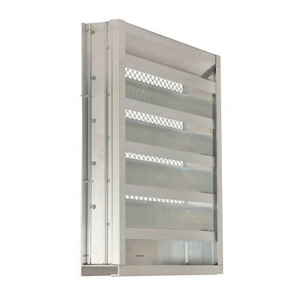 Dayton Drainable Louver,Fixed,23-1/2 H,Alum 5NKJ3