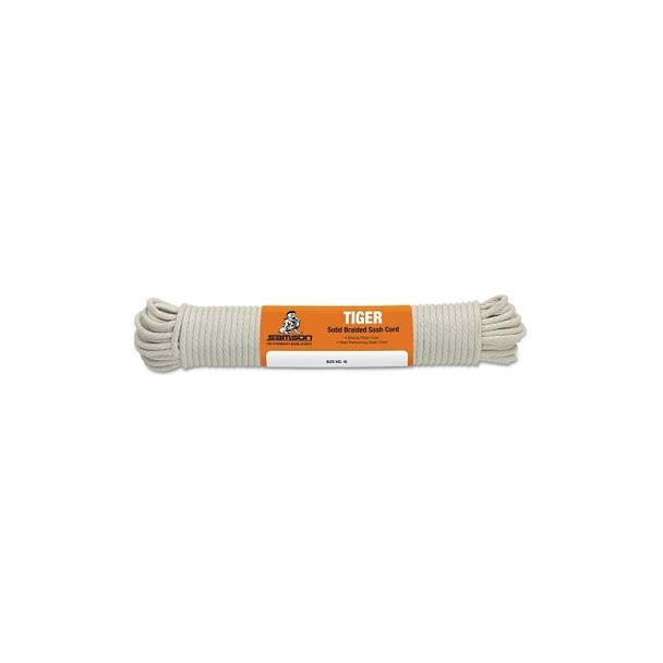 Tiger Sash Cord™, 450 lb Capacity, 100 ft, 5/16 in dia, Cotton, White