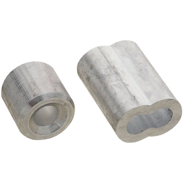 Prime-Line Cable Ferrules and Stops, 1/4", Aluminum GD 12154