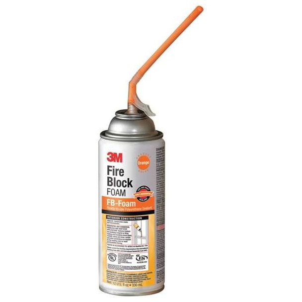 3m Fire Block Sealant,12 oz.,Orange,Aerosol FB-FOAM-ORANGE