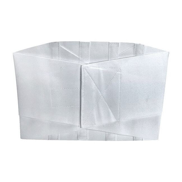 Dmi Lumbar Belt, L, Hook-and-Loop, White 632-6405-2923