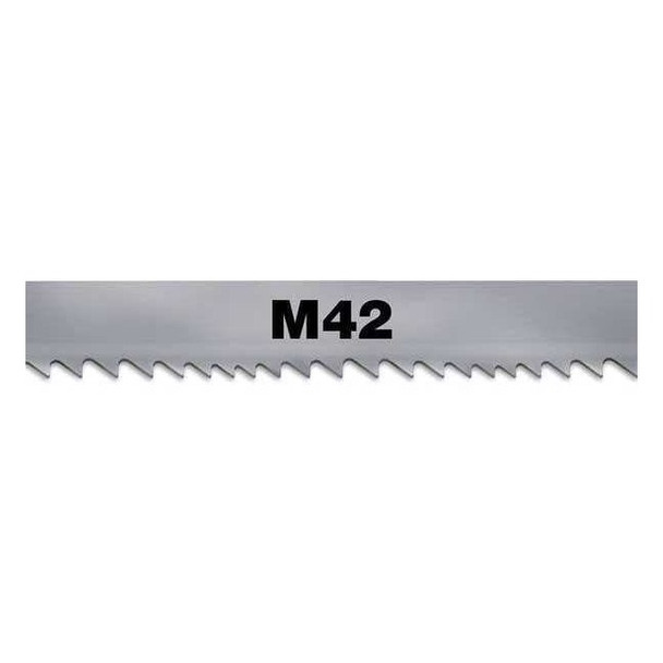 Band Saw Blade, 9 ft. 10-1/8" L, 1" W, 10/14 TPI, Bi-Metal, 0.035" Thick