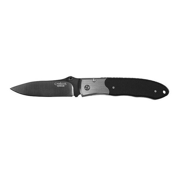 Camillus Folding Knife,Fine,Drop Point,3-1/4 In 18671