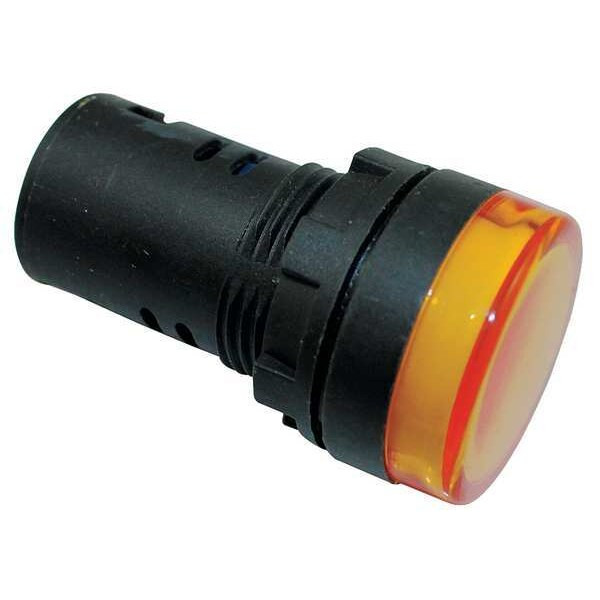 Dayton Raised Indicator Light,22mm,120V,Amber 22NZ08