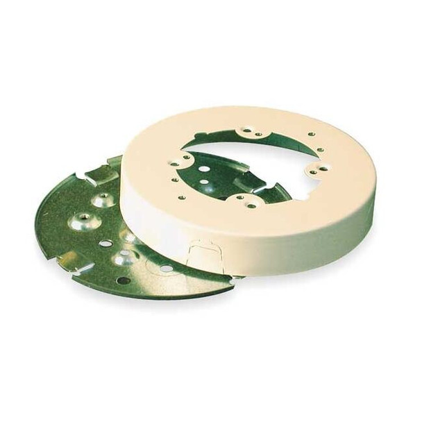 Round Fan Box, 500, 700 Series, 2 Channel, 5.5 in W, 1 in H, 5 1/2 in L, Ivory