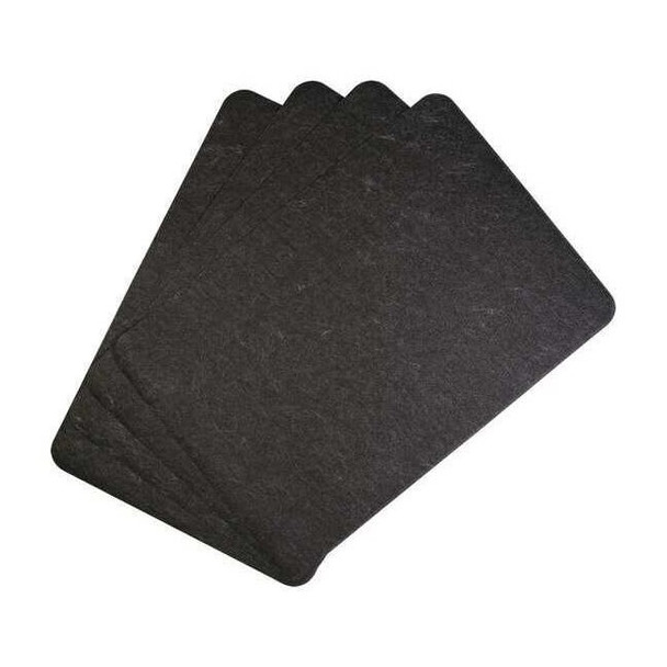 Pig Sink Dryer Mat,Black,Thickness 1/8",PK4 GRP7007-BK