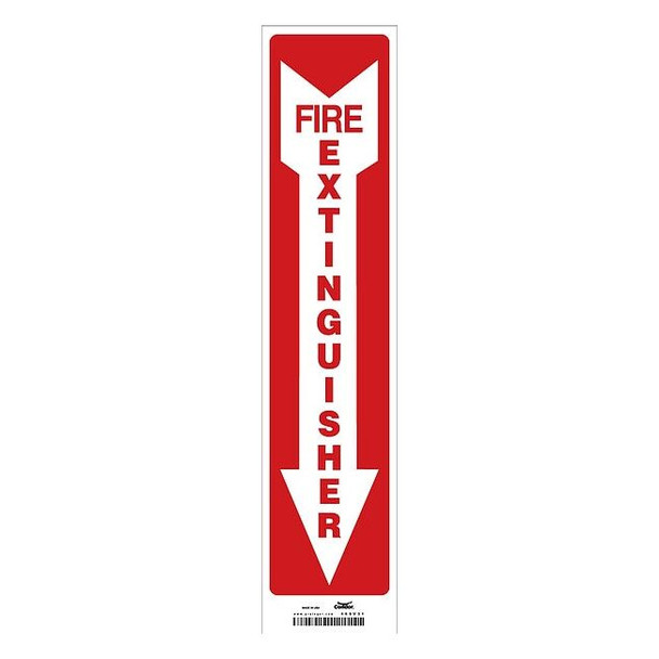 Safety Sign, 18 in Height, 4 in Width, Vinyl, Horizontal Rectangle, English