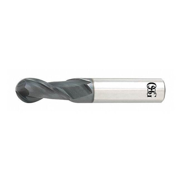 Osg Carbide End Mill,HP421BN,1/8 D,1/2 Cut L HP421-1250-BN