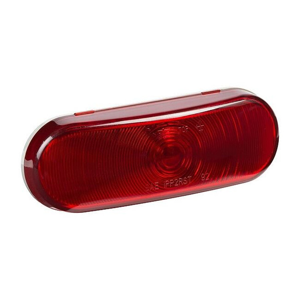 Grote Stop/Turn/Tail Light,Oval,Red,6-1/2" L 52562