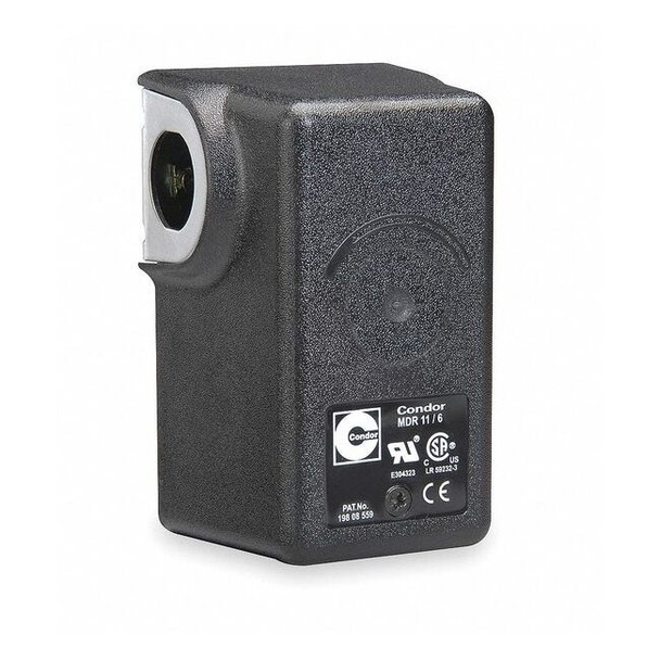 Pressure Switch, Standard, DPST, 1 Ports, 1/4" NPT, 25 to 160 psi Range