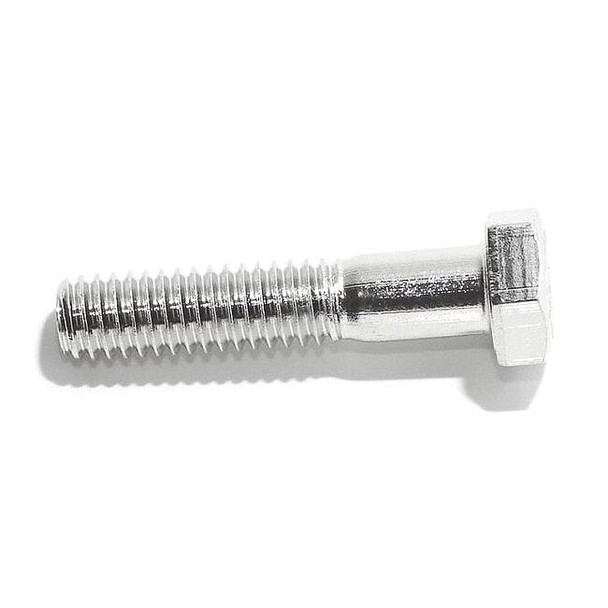 18-8, 3/8"-16 Hex Head Cap Screw, Plain Stainless Steel, 4 in L, 5 PK