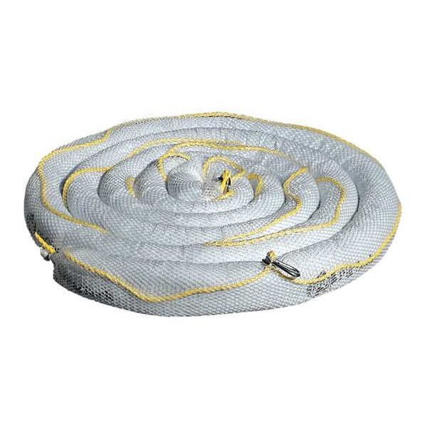 Pig Sorbent Boom, 16 gal, 3 in x 20 ft, Oil, White, 4 PK BOM407