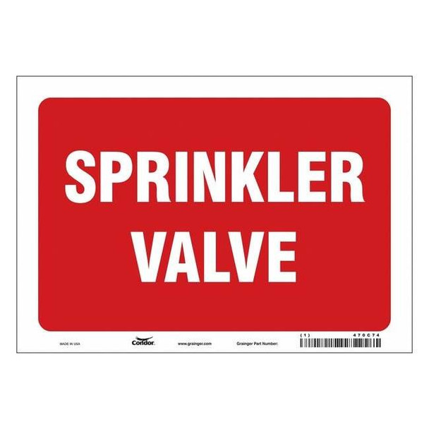 Condor Safety Sign,10" W,7" H,0.004" Thickness 470C74