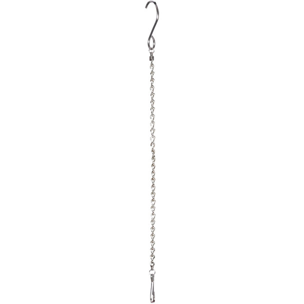 Alpine 20 In. Silver Metal 12-Item Hanging Chain Clip Strip LAN362SL