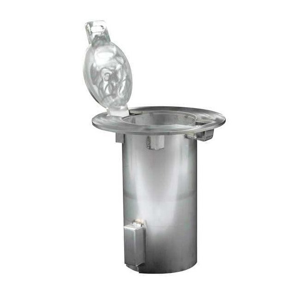 Calpipe Security Bollards Bollard Embedment Sleeve,SS,3 In. Dia. ESR030